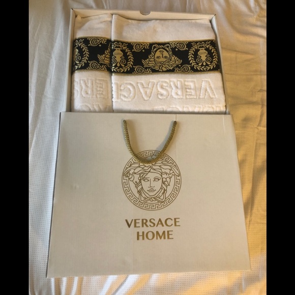Versace Home Bath Versace Towel Set Poshmark